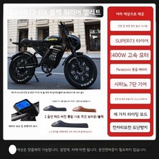Phoenix 전기자전거 전기 팻바이크 오토바이 펫바이크 48v/50ah 대용량, RX 블랙 워리어 엘리트 에디션, 32Ah