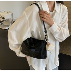 파파유 여성 심플 데일리 캐주얼 숄더백 크로스백25x15cm