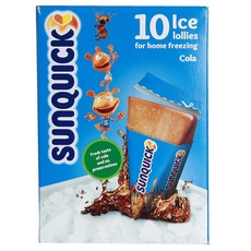 Sunquick SUNQUICK 맛 냉동고 아이스크림 COLA 10ct 팝. 덴마크서개입, 선택, 상세설명참조