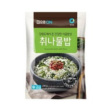 청정원 저녁메뉴추천 집으로ON 취나물밥 냉동 별미 230g 야식 혼밥 간단한요리 간편식, 4개