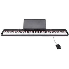 일본직발송 1. ARTESIA 전자 피아노 88 키 세미 웨이트 키 배터리 구동 대응 모델 PE-88 BK 블랙 (서스테, One Size_단품, 상세 설명 참조0, 상세 설명 참조0