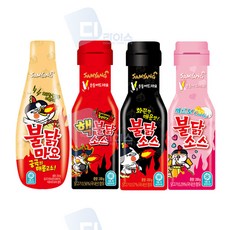 삼양 불닭소스 4종세트 까르보 핵불닭 마요네즈, 1개