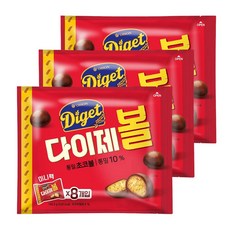 오리온 다이제볼 166.4g, 3개