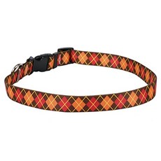 표준 Easy-Snap Collar (Teacup 4" - 9" Fall Argyle), Teacup 4" - 9", Fall Argyle, Teacup 4" - 9", Fall Argyle