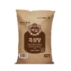 CJ제일제당 백설 흑설탕 15kg x1개, 1개