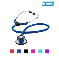 KAWE 간호사 청진기 의료용 양면 간호사용 Coloscop Duo, KAWE 간호사용 양면 청진기 - 검정, 1개