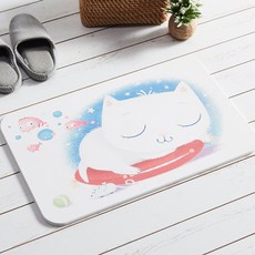 항균 욕실 주방 현관 규조토 발매트 S/M/L 택1, 고양이