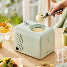 아인별 가정용소프트아이스크림기계 소프트 아이스크림 젤라또 제조기 가정용, 그린, 1개
