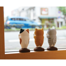 귀여운 고양이 피규어 미니 모형 장식품, 고양이 3종 세트