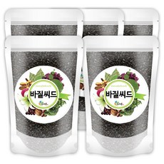 야생 바질시드 1kg 바질씨드 바질씨앗, 5개