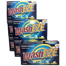 세탁세제 Washeze 3-in-1 Laundry Detergent Sheets Lightly Scented 60 Loads Great For Busy Moms More Convenient Than Pods Pacs Liquids or Powders, 옵션 2 Scent = Unscented | Size = 60 Loads, 본문참고, 본문참고