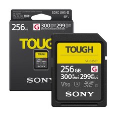 소니코리아정품 SDXC TOUGH UHS-II U3 V90 터프 SD카드, SF-G256T (256GB)