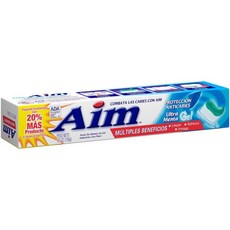 Aim 충치 보호 치약 민트젤 5.5온스 3개 팩, 156g
