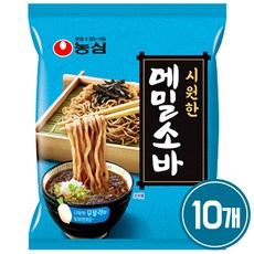 농심 메밀소바, 127g, 10개