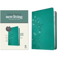 (영문도서) NLT Super Giant Print Bible Filament Enabled Edition (Red Letter Leatherlike Peony Rich Teal) Imitation Leather, Tyndale House Publishers, English, 9781496458117