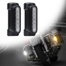 For Harley Davidson를위한 Switchback 모는 빛이 SUPAREE 기관 자전차 공도 LED 충돌 막대기에 의하여 점화합니다, 2개입, 은