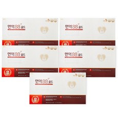  면역88 골드 면역관리증진 폴리감마글루탐산 영양제 5박스 280포 (5개월), 840g, 5개 