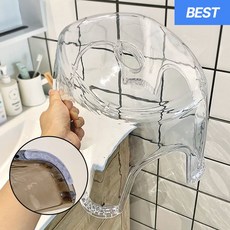 비바벤더 깔끔한 미끄럼 방지 욕실 다용도 의자, 투명