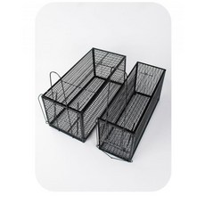 접이식 고양이 포획틀 유해동물틀 원터치 포획망 통덫, 50X24.5X24.5CM 블랙XXL