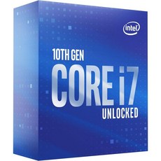 인텔 Core i7-10700K 데스크탑 프로세서 8코어 최대 5.1GHz 언락 LGA1200, 프로세서만