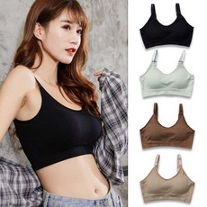 로즈바운드 여성 노와이어 골지 브라렛 4종 세트