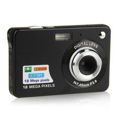 어린이 휴대용 미니 카메라 2.7 "720P 18MP 8 배 줌 TFT LCD HD 디지털 카메라 비디오 캠코더 DV 손떨림 방지 사진 어린이 선물|포인트 & 샷 카메라|, 빨간(A1)