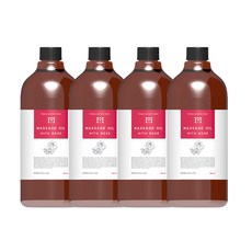 메르헨랩 아로마 마사지 오일 위드 로즈 1000ml 3+1, 4통