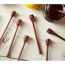 천연 옻칠 허니 디퍼 꿀뜨개 꿀스푼, 1개, 단품