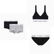 [정품]Calvin Klein Underwear 드로즈 CK 캘빈클라인 모던 스쿱백 브라렛 +남성 2PK 커플 SET(QF5490F3787AD001/NB3985UJH) 남자선물 속