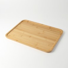 직사각 우드트레이 (40x30cm) 라이트 원목 접시 쟁반, 직사각형, 1개