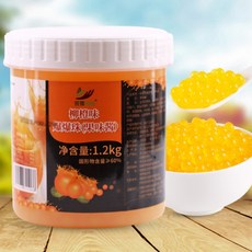 타카오펄 1.2kg 망고 칼라 버블티펄 빙수 팝핑보바 음료 색깔 화이트펄 토핑 밀크티펄, 오렌지펄, 1개, 1개입