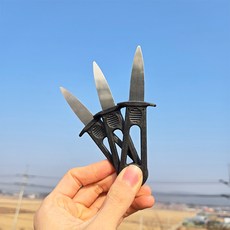 도원피싱 조개칼 굴 까는칼 전복 가리비 꼬막 만능칼 안전가드, 1개, 블랙