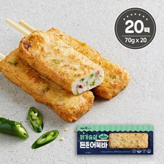 바디나인 닭가슴살 든든어묵바 매콤한맛 70g, 20팩