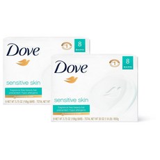 도브 Dove Sensitive Skin Beauty Bar 3.75oz 16 Bars 센서티브 스킨 뷰티바 106g 16개입 비누