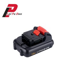 DEWALT 2000 V 12V 전동 공구 배터리 용 리튬 이온 3000mah 10.8 mah 배터리 DCB100 DCB120 DCD700|충전가능 배터리|, 1개, 2000mAh, 단일