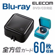 엘레컴 세미하드 디스크 CD DVD 케이스 보관함 60매 수납 CCD-HB60, CCD-HB60BK/블랙