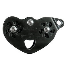 Fusion Climb Advent Military Tactical Edition Speed Super Stainless Steel Trolley Pulley Black 50KN, 1