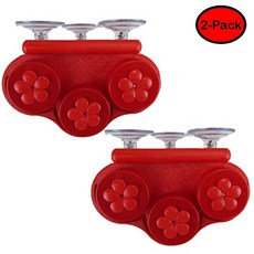 트리플 윈도우 창 Hummingbird Feeders (2 붉은 도트) (2 Red on Red DOTS), 2, Red on Red DOTS