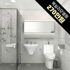 Montheria 욕실수납장 욕실거울장 화장실리모델링 욕실장 B918-137, 흰색, 90CM, 1개