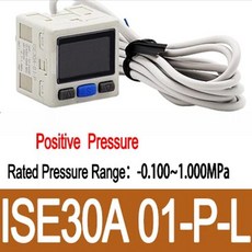 SMC 타입 디지털 디스플레이 압력 스위치 전자 게이지 공기 소스 프로세서 ZSE30AF ISE30A, [02] ISE30A-01-P-L, 1개