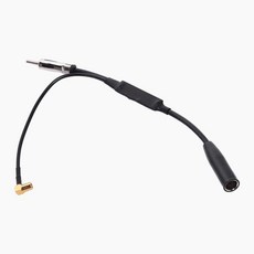 Smb 안테나 분배기 FM AM DAB 자동차 라디오 액세서리 DAB 공중 분배기 케이블, 검은색, 34.5cm