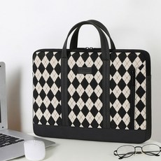 PCTN 엘리건트 노트북 가방 여성노트북파우치 여자태블릿파우치 서류가방 파우치 노트북 팩 13인치 14인치 15인치 17인치, PCTN 블랙