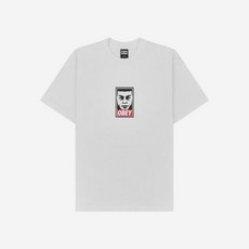 IAB Studio 반팔티 남자 여자 상의 아이앱 스튜디오 x 오베이 빈지노 아이콘 티셔츠 화이트 Obey Beenzino Icon T-Shirt White