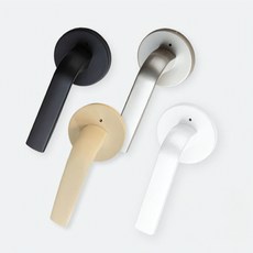 문고리닷컴 차니즈 릭스(LLYX) 103 국산 방문손잡이, 블랙