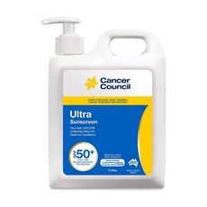 캔서카운슬 대용량 울트라 선크림 SPF 50+ 1L Cancer Council Sunscreen