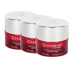 호주 차리스 플라센타 모이스춰 펄파우더 크림 레드 50g Charis Placenta Moisturising Cream, 3개