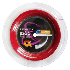 알파 배드민턴 문자열 200m 릴 기계 스트링 액세서리 Bs66 A + 0.66mm 여름을위한 레드 네트 문자열, rose_3