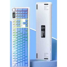 풀배열 독거미 F108pro 키보드 기계식 8000mAh 청우축, 1개, 주홍빛-풍령축