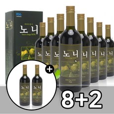 바바우통가 사모아 무첨가 노니 원액 100%, 750ml 8병 + 2병 추가