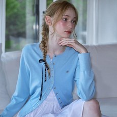 로제프란츠 Eyelet Round Cardigan Sky Blue